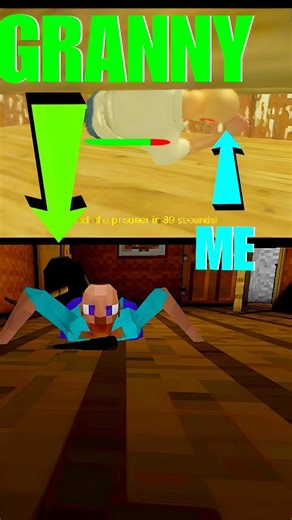 POV of me and granny 😳#granny #grannyevolution #gaming #gameplay #minecraft