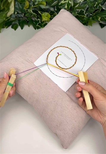 Always wanted to try lacemaking, but it seemed too complicated or expensive? 🫣 I’ll show you how to start with simple, easy-to-find supplies from your local craft store 🤩 No experience or fancy equipment needed • In the first part of this 5-level course, we’ll learn the most basic element - a lacemaking plait - and create a colorful rainbow bracelet 🌈 • Follow the link in bio and start your lacemaking journey today ✨ #bobbinlace #crafttutorial #newhobby