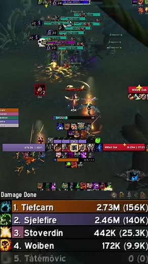 2.1 MILLION AFFLICTION WARLOCK DPS?! 🤯 #wow #worldofwarcraft #dragonflight #warlock #dragonflightwow