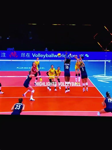 Women’s Volleyball Impossible Spikes & Saves! #volleyball #volleyballworld