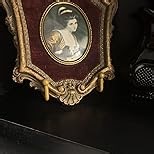 TR-LIFE Plate Display Stand - 4.5 Inch Holder + Metal Frame for Picture, Decorative Plate, Photo Easel, Tabletop Art (Gold 2 Pack)