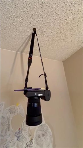 I hang my camera like THIS for overhead shots!