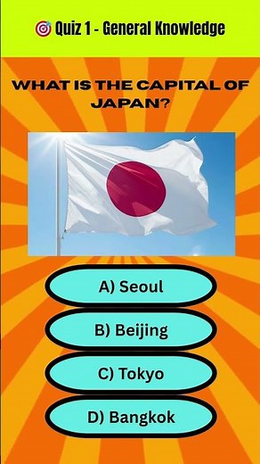 Guess the Capital of Japan 🇯🇵 | Easy Quiz Challenge 🧠⚡ #shorts #quiz #gk
