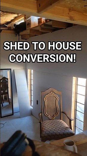 Converting Our Shed to a TINY HOUSE One Step at a Time!