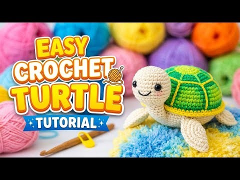 \tHow to Make Crochet Turtle 🐢 | Cute Handmade Turtle Tutorial
