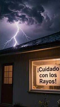 ¡Cuidado con los Rayos!Descubre cómo protegerte de los rayos en casa durante una tormenta.