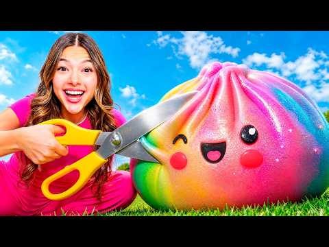 WE BREAK VIRAL DUMPLINGS What's INSIDE a Squishy | MORENO FAMILY
