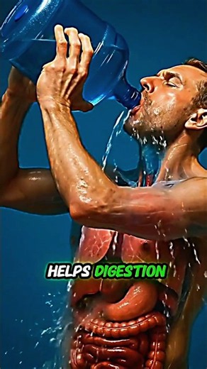 What ACTUALLY Happens When You Drink Water On An Empty Stomach🥶 🧠💧 #didyouknow #facts #healthfacts