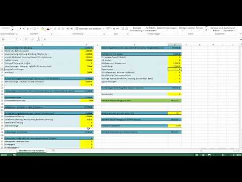 Excel-Vorlage: Stundensatz-Kalkulation