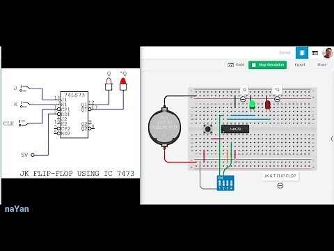 Study of JK & T flip-flop using IC-7473