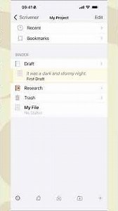 Scrivener for iPhone | Inspector: Track Notes, Status, and Scene Details