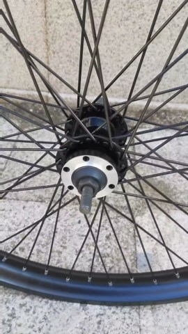 26 inch x 1.85" Heavy Duty Bicycle Rear Wheel Rim 12 Gauge & 18T Freewheel, Double Wall Aluminum Alloy 48 Spokes Wheel, 26" Bike Rear Rim 135mm (Black) Disc Brake
