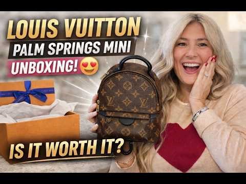 UNBOXING My New Louis Vuitton Palm Springs Mini 🤎 Is It Worth the Hype?!