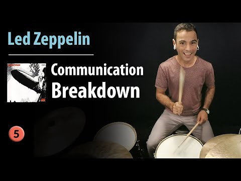 "Communication Breakdown" - Led Zeppelin | Drum Lesson | Drum Cover