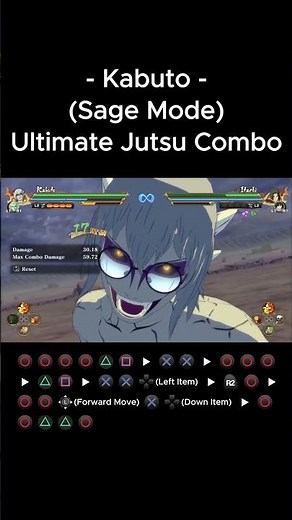 Kabuto(Sage Mode) Ultimate Jutsu Combo