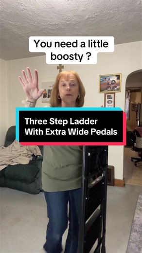 Three Step Ladder with Extra Wide Pedals