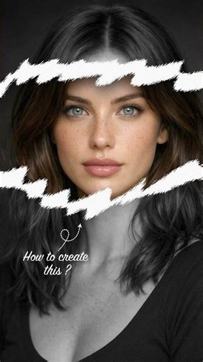 How to create Paper cut effect in Photoshop #shorts