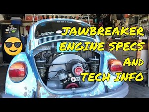 Jawbreaker the 1973 VW Beetle 1641 Engine Specs - Subscriber Request Video!
