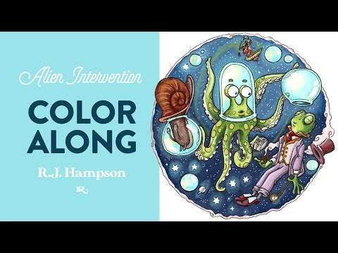 Alien Intervention Color Along: How to Color Glass with Markers (in Space)