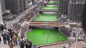 Thousands celebrate St. Patrick's Day with river dye, parties, and parade in downtown Chicago