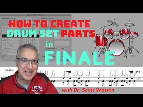 How to Create Drum Set Parts in Finale