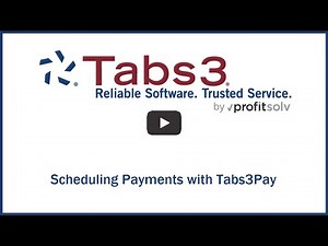 Scheduling Payments with Tabs3Pay