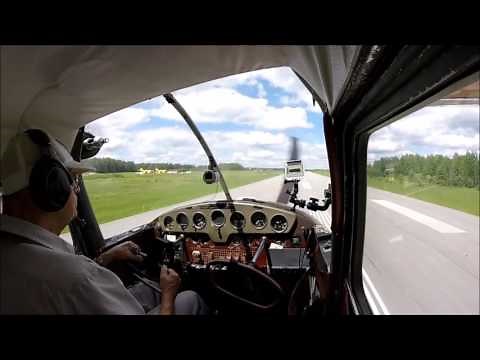 Takeoffs and landings demo in a Cessna 170