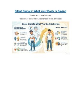Body Language | Social Skills Lesson | Grades 6–12
