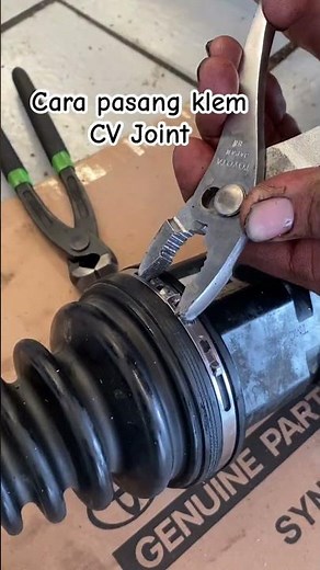 How to install cv joint clamp original / default car