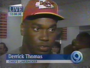 92K views · 2.4K reactions | RARE! From the KMBC 9 archives comes a postgame interview with Derrick Thomas following the Chiefs 29-23 MNF win over the San Diego Chargers in 1995. | Red Tribe Cinema | Facebook