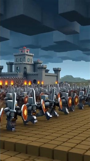 ⚔️Minecraft Ancient War – Armies Charge the Castle! 🧱