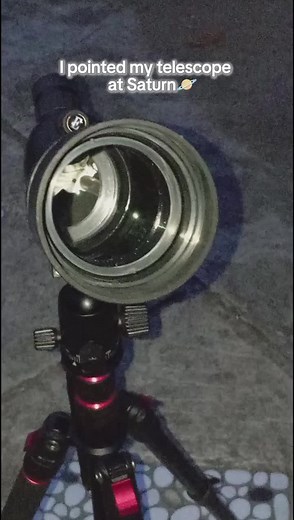 Saturn🪐 from my🔭 #saturn #fyp #astrophotography #svbony #foryoupage❤️❤️ #4upage #telescope #planet #astronomical