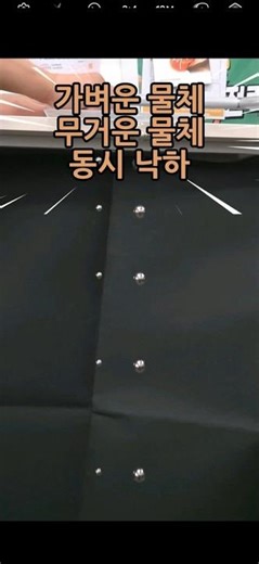 Free fall of light and heavy objects