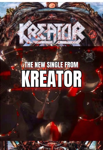 “Tränenpalast” is Kreator’s latest release from their forthcoming album “Krushers of the World,” set to arrive in January 2026. The single pays cinematic tribute to Italian horror, particularly Dario Argento’s cult classic film “Suspiria” from 1977. With an atmosphere that fuses gothic and eerie tones with thrash intensity, the track blends melodies inspired by Goblin’s haunting score with Kreator’s signature heavy riffs. #Kreator #New #Single #Metal #fyp