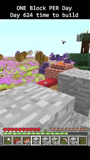 Day 624 Minecraft build challenge - ONE BLOCKS BUILD