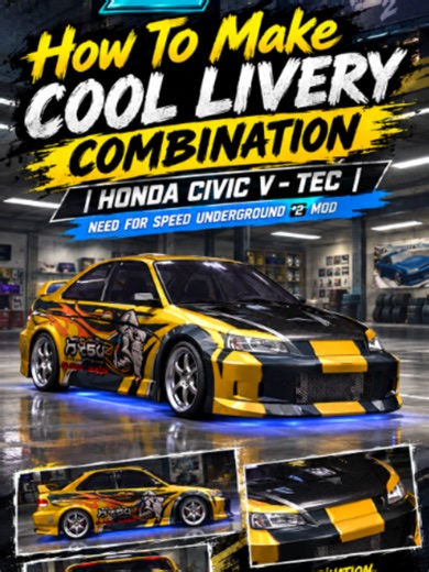 How To Make Cool Livery Combination | Honda Civic V-TEC