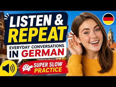 Listen & Repeat: Everyday Conversations in German (Super Slow Practice)