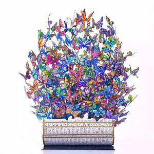 2.4M views · 57 reactions | Colorful and contemporary David Kracov’s butterfly sculpture speaks to the soul. View 'Book of Life' here! | EDEN House of Art | Facebook