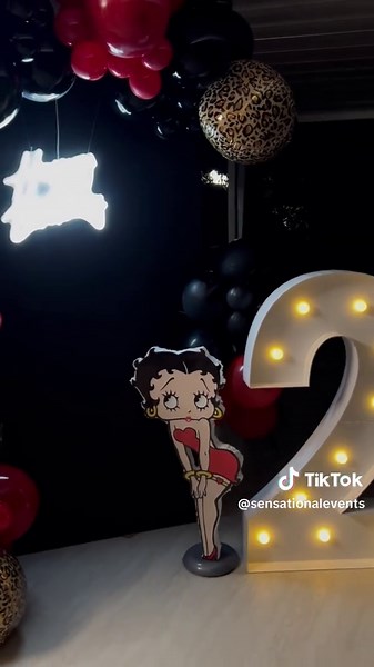 21st Birthday Betty Boop theme 💋 #fyp #21stbirthday #bettyboopparty #tuftexballoons #viral #balloons #westpalmbeach #florida #sensationaleventsfl