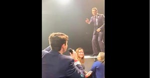 Michael Buble Asks Fan To Sing Solo At Concert Only To Have Eyes Bulge At His Amazing Voice