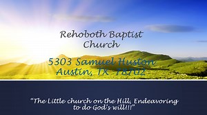 Church | Rehoboth Baptist Church | Austin