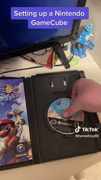 Setting up a Nintendo GameCube #retro #gamecube #fyp
