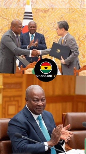 H.E President John Dramani Mahama held bilateral talks today with President of South Korea,