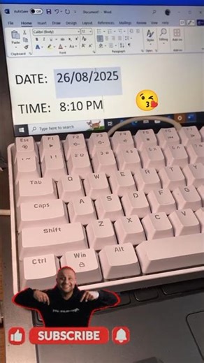 Insert Date & Time in MS Word with Shortcut Keys! ⏰📅 #msword #shortcutkeys