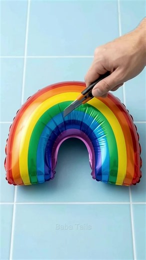 Rainbow Shaped Balloon Popping ASMR| Cartoon For Kids #balloon #popping #asmr #satisfyingvideos