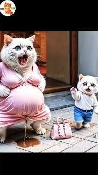 Pregnant Cat Video 😿 || Ai Video 🥺#cat #ai #kitten #aivideo #shorts