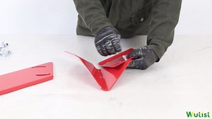Wutist Furrower Kit for Rear Tine Tiller W/Adjustable Wing Fit for Land Reclamation 3 Kinds Connection Red Steel Replacement for 15683 Hiller-Furrower