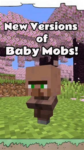 the New Minecraft Baby Mobs Are TOO Cute 😭 #minecraftshorts