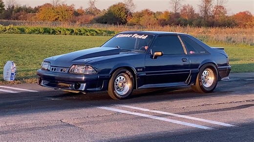 Got to make a couple passes in the new hot rod. Elmer Fudd.