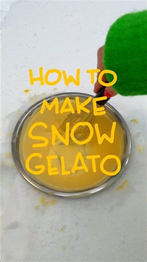 Making gelato using…snow? #icecreamchallenge #icecreamrecipe #gelato #recipe #italianfood #lemon
